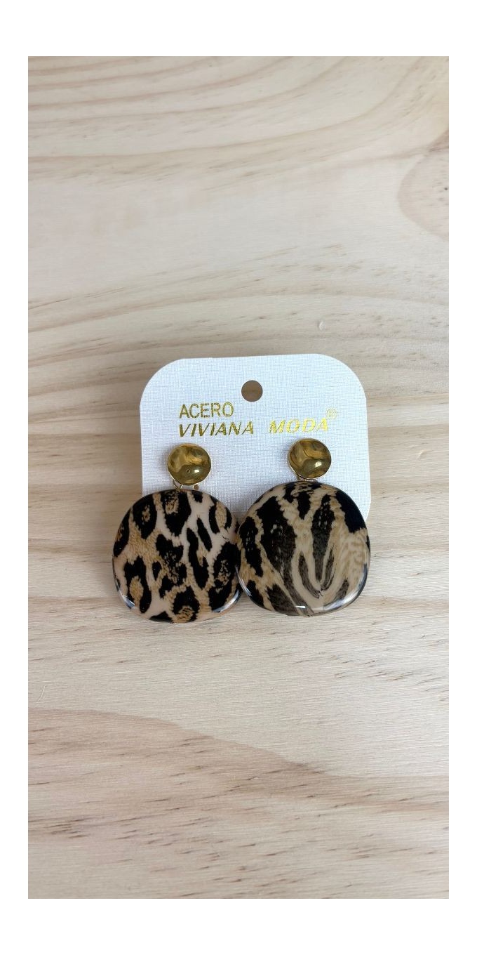 Pendiente Print-pendiente leopardo-pendiente barato-pendiente original-pendiente acero inoxidable