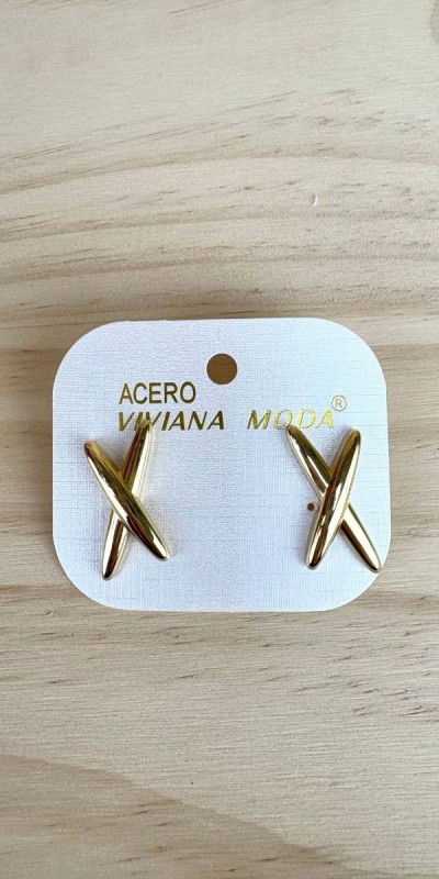 Pendiente X-pendiente acero-pendiente dorado-pendiente original-pendiente barato