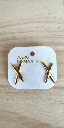 Pendiente X-pendiente acero-pendiente dorado-pendiente original-pendiente barato