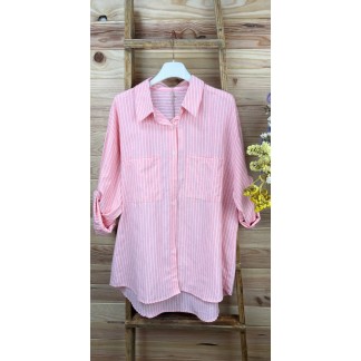 Camisa Formentera-camisa rayas de colores-camisa original-camisa para primavera