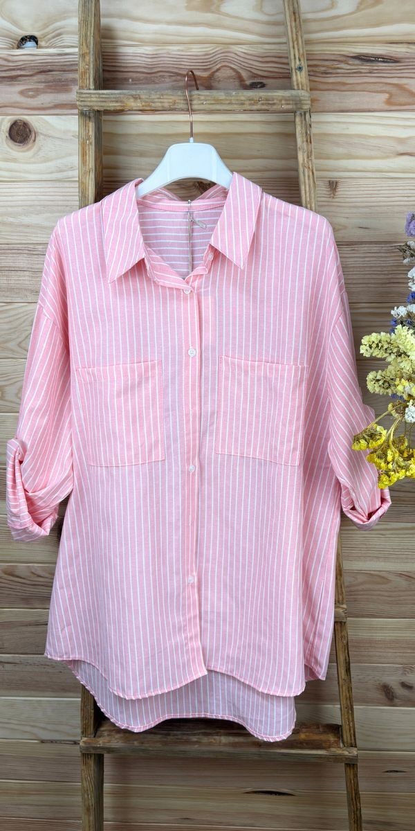 Camisa Formentera-camisa rayas de colores-camisa original-camisa para primavera
