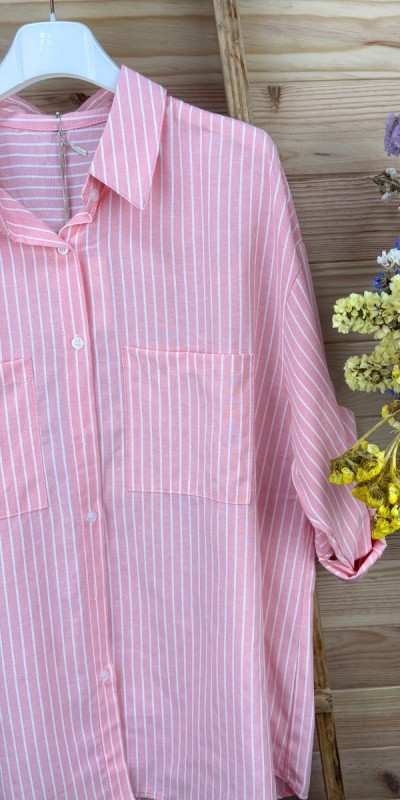 Camisa Formentera-camisa rayas de colores-camisa original-camisa para primavera