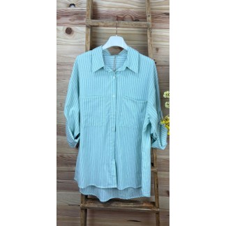 Camisa Formentera-camisa rayas de colores-camisa original-camisa para primavera