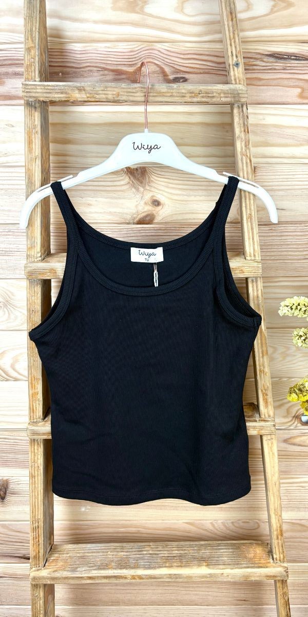 Top Aria-top tirantes básico-top de colores de mujer-top de canalé