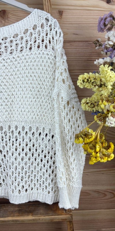 Sueter Croche-sueter primavera-suéter amarillo-sueter blanco-suéter barato