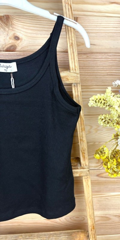 Top Aria-top tirantes básico-top de colores de mujer-top de canalé
