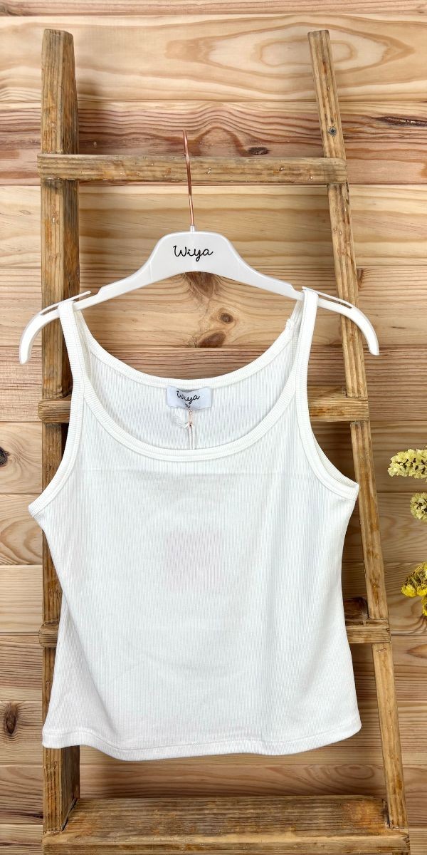Top Aria-top tirantes básico-top de colores de mujer-top de canalé
