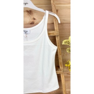 Top Aria-top tirantes básico-top de colores de mujer-top de canalé