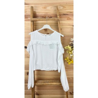 blusa luna-blusa juvenil-blusa turquesa-blusa blanca-blusa original-blusa barata