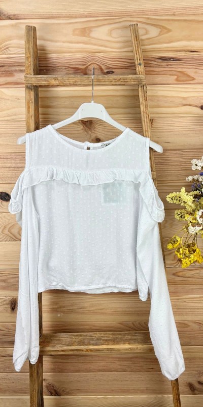 blusa luna-blusa juvenil-blusa turquesa-blusa blanca-blusa original-blusa barata