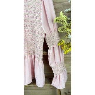 blusa madrid-blusa azul-blusa rosa-blusa panel de abeja-blusa juvenil-blusa barata