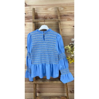 blusa madrid-blusa azul-blusa rosa-blusa panel de abeja-blusa juvenil-blusa barata