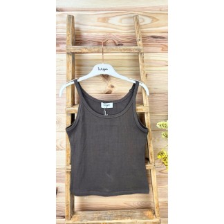 Top Aria-top tirantes básico-top de colores de mujer-top de canalé