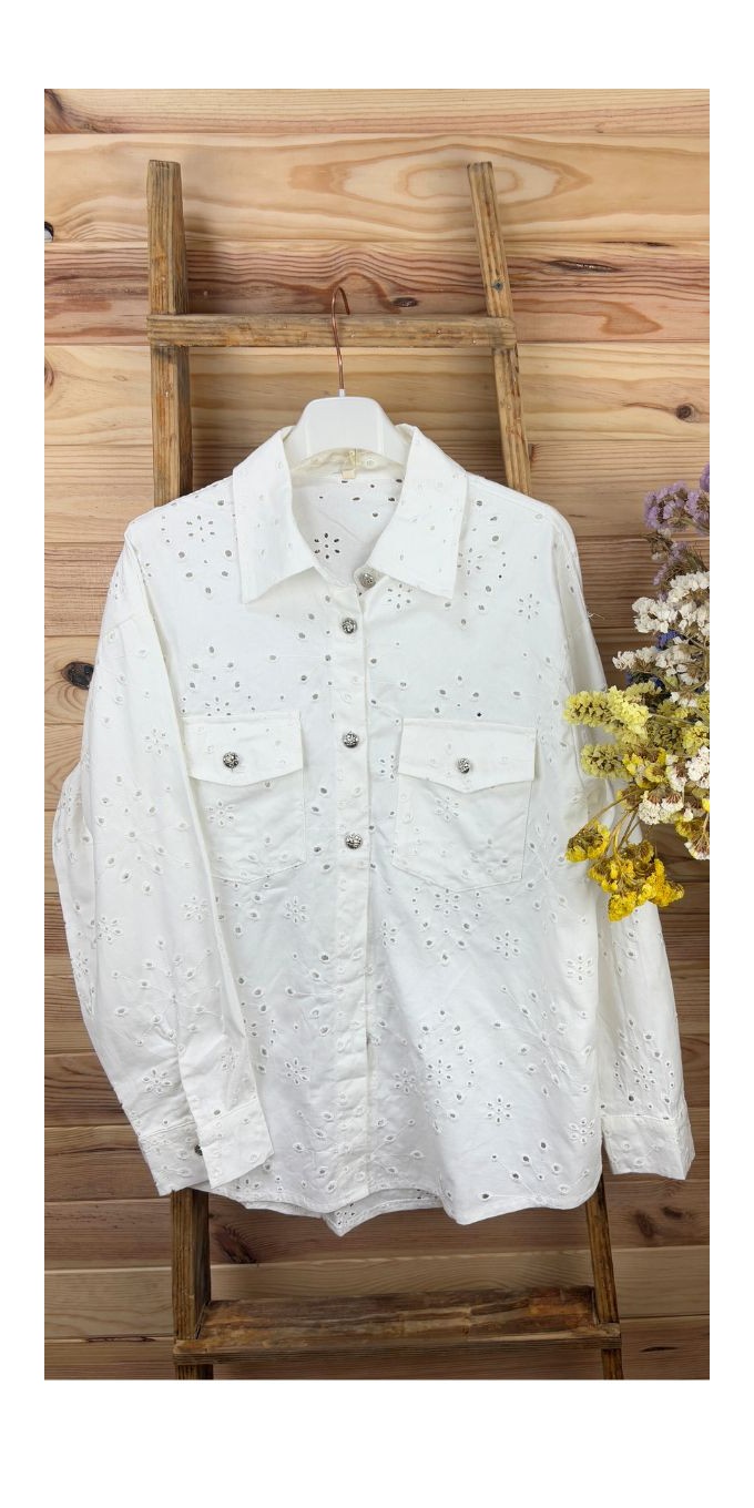 camisa gutti-camisa troquelada-camisa original-camisa blanca-camisa barata-camisa mujer