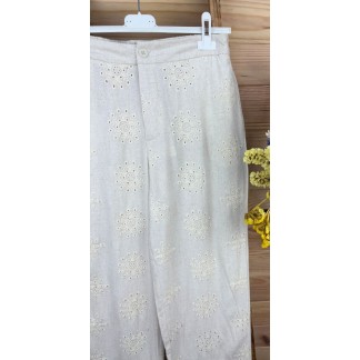 pantalon gutti-pantalon troquelado-pantalon ancho-pantalon blanco-pantalon crudo-pantalon verano
