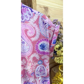 camisa caracola-camisa manga corta-camisa estampada mujer-camisa fresquita-camisa verano-camisa barata