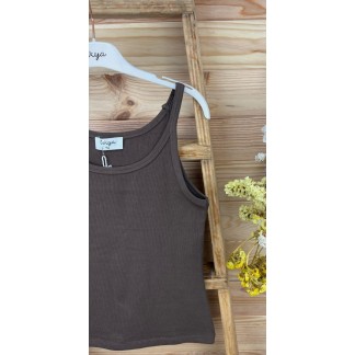 Top Aria-top tirantes básico-top de colores de mujer-top de canalé