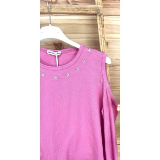 camiseta estrella-camiseta hombros descubiertos-camiseta juvenil-camiseta original-camiseta barata