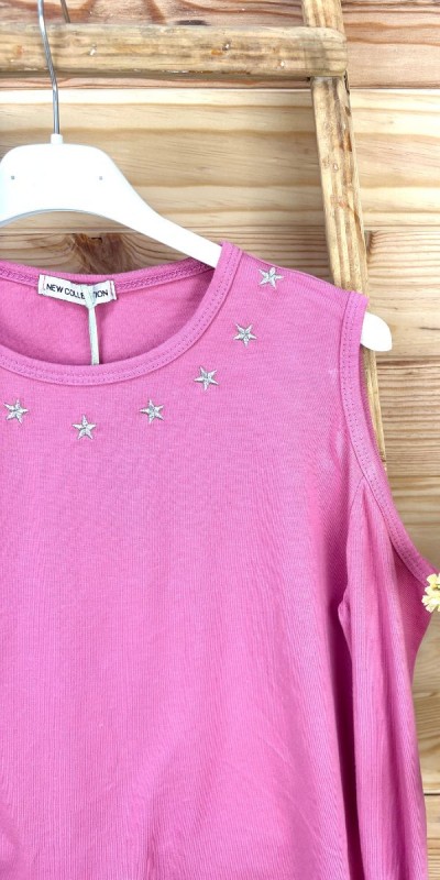 camiseta estrella-camiseta hombros descubiertos-camiseta juvenil-camiseta original-camiseta barata