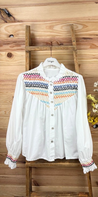 camisa colores-camisa bordada-camisa juvenil-camisa barata-camisa original-camisa de mujer