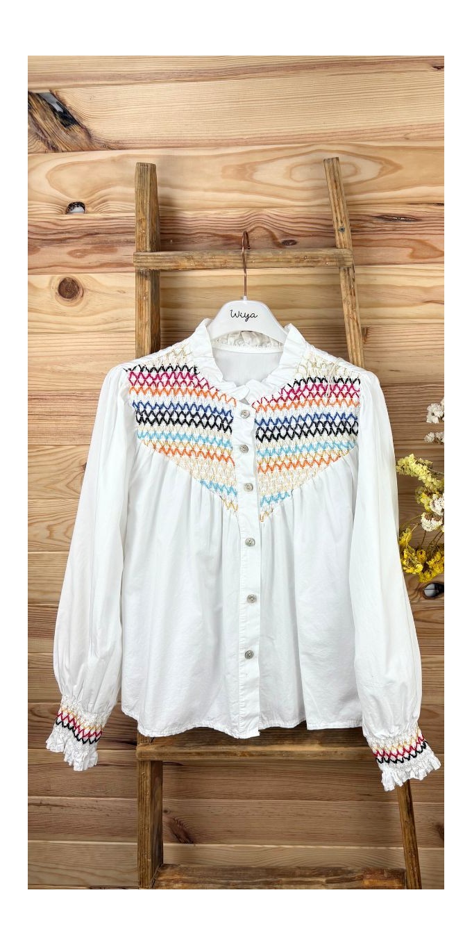 camisa colores-camisa bordada-camisa juvenil-camisa barata-camisa original-camisa de mujer