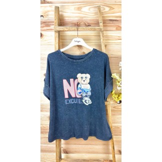 camiseta oso-camiseta manga corta-camiseta verano-camiseta original-camiseta barata
