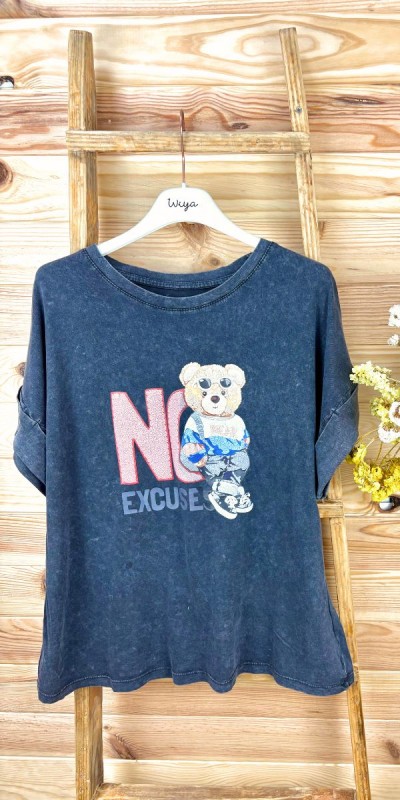 camiseta oso-camiseta manga corta-camiseta verano-camiseta original-camiseta barata