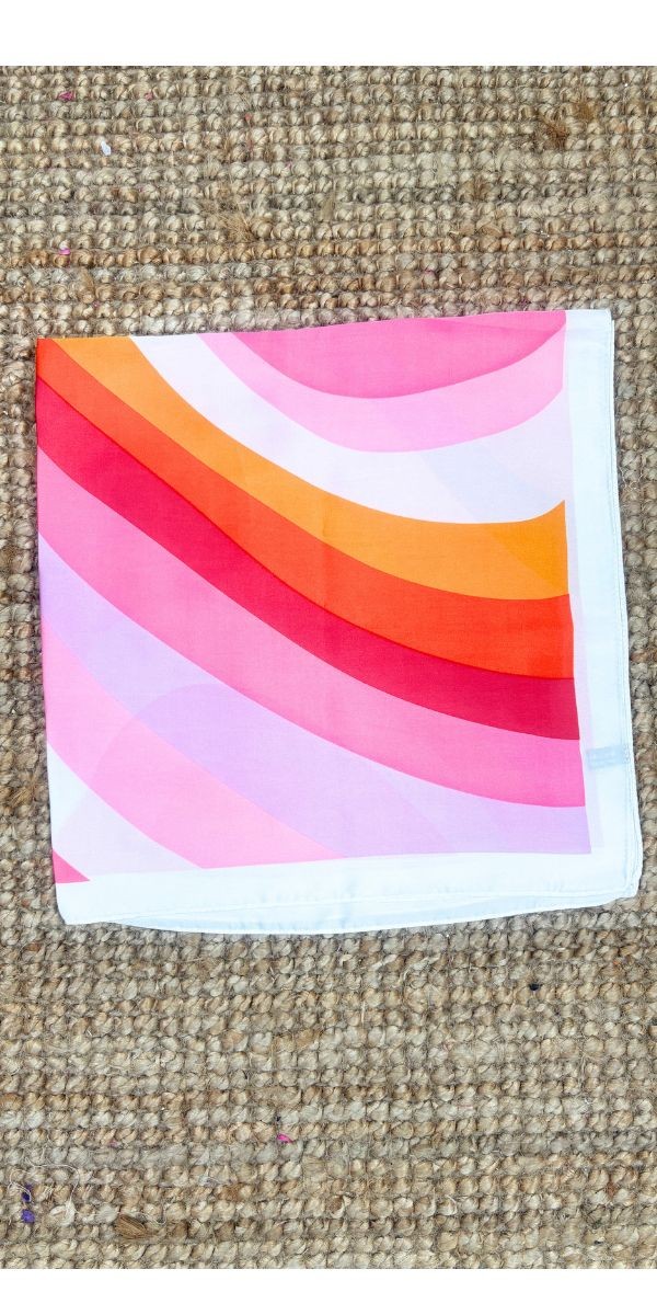 Pañuelo arcoiris-pañuelo rosa-pañuelo primavera-pañuelo original-pañuelo barato