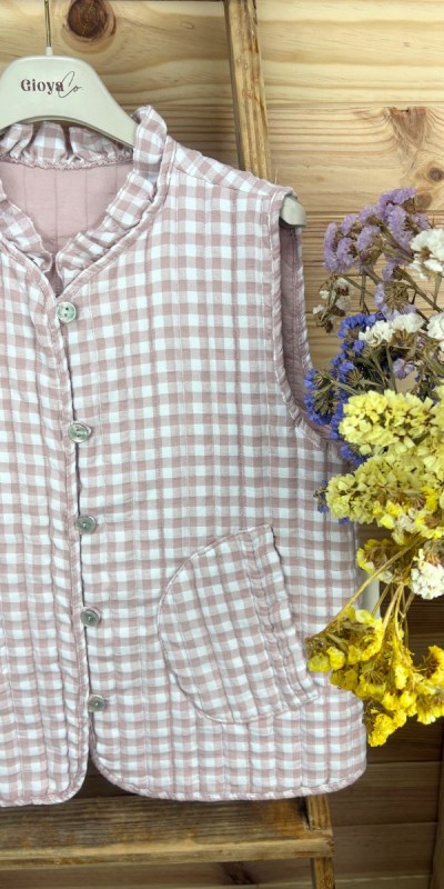 Chaleco vichy-chaleco primavera-chaleco barato-chaleco original-chaleco bonito