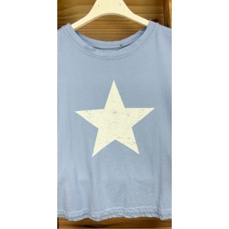 camiseta star-camiseta manga corta-camiseta blanca-camiseta azul-camiseta juvenil