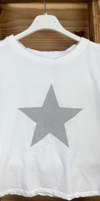 camiseta star-camiseta manga corta-camiseta blanca-camiseta azul-camiseta juvenil