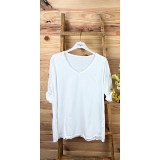 Camiseta mujer blanca-camiseta corazon-camisetas mujer original-camiseta mujer barata
