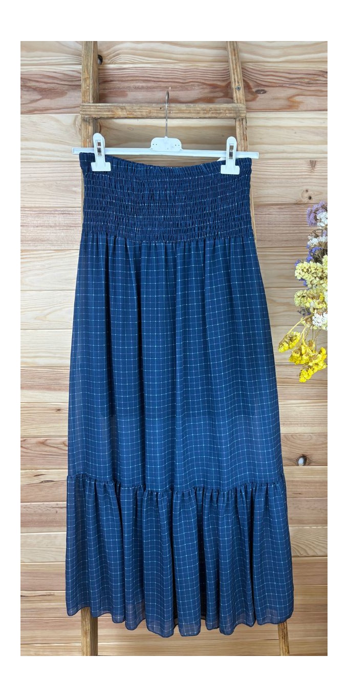 Falda cuadros-falda goma elastica-falda verano-falda primavera-falda original-falda barata