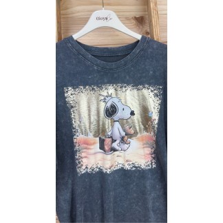 Camiseta snoopy gold-camiseta manga corta-camiseta original-camiseta barata
