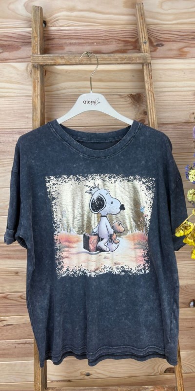 Camiseta snoopy gold-camiseta manga corta-camiseta original-camiseta barata