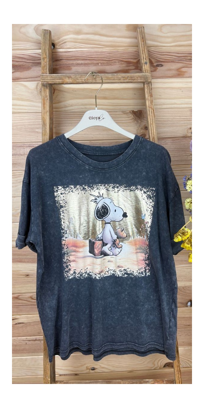 Camiseta snoopy gold-camiseta manga corta-camiseta original-camiseta barata