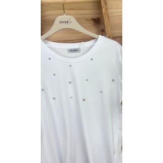 camiseta brillo-camiseta manga corta-camiseta blanca-camiseta verano-camiseta barata