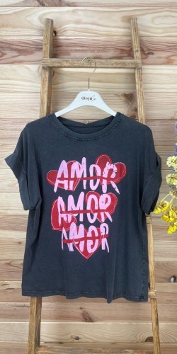camiseta amour-camiseta manga corta-camiseta barata-camiseta original-camiseta verano