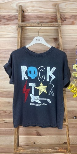 camiseta rock star-camiseta manga corta-camiseta verano-camiseta original-camiseta barata