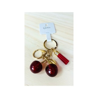llavero cerezas-llavero cerezas original-llavero de moda-llavero barato-llavero original