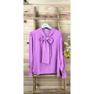Comprar blusa con lazo mujer-blusas de primavera-blusas mujer baratas