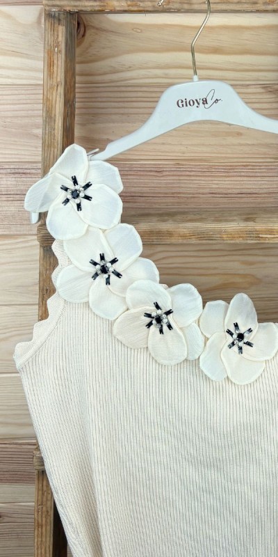Top flor-top blanco-top crudo-top de vestir top barato-top original-top combinable-top verano