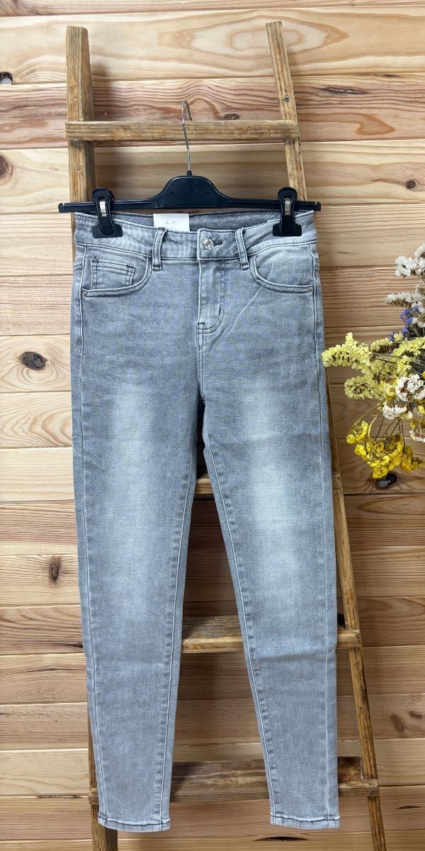 Pantalon gris mujer-pantalon pitillo mujer-pantalon elastico-pantalon barato mujer