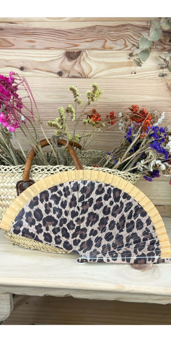 abanico animal-abanico leopardo-abanico verano-abanico bonito-abanico barato