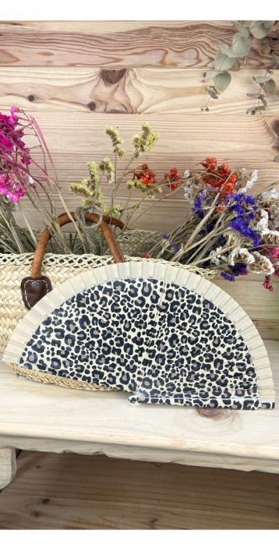 abanico safari-abanico barato-abanico bonito-abanico leopardo-abanico verano