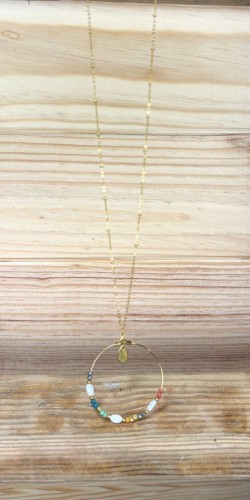 collar aro-collar acero inoxidable-collar verano-collar bonito-collar barato
