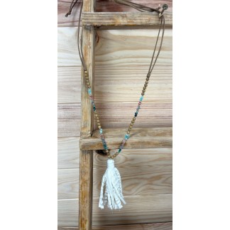 Collar borla-collar ajustable-collar bonito-collar barato-collar original
