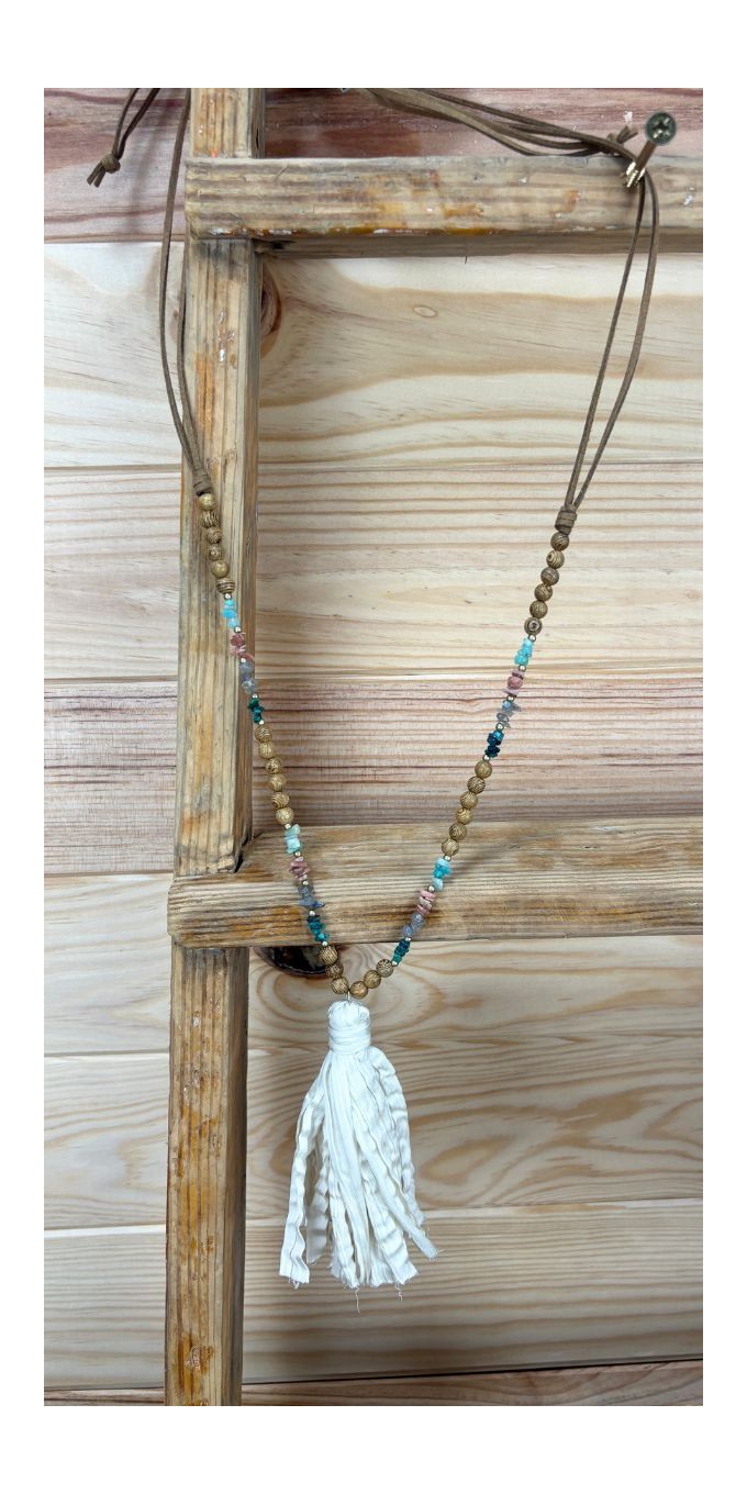 Collar borla-collar ajustable-collar bonito-collar barato-collar original