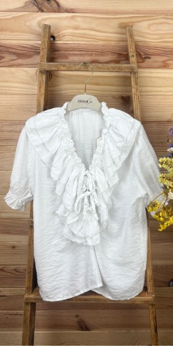 blusa almeria-blusa blanca-blusa volante-blusa barata-blusa primavera