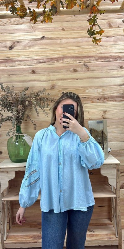 comprar camisa cerdeña mujer-camisa mujer azul barata